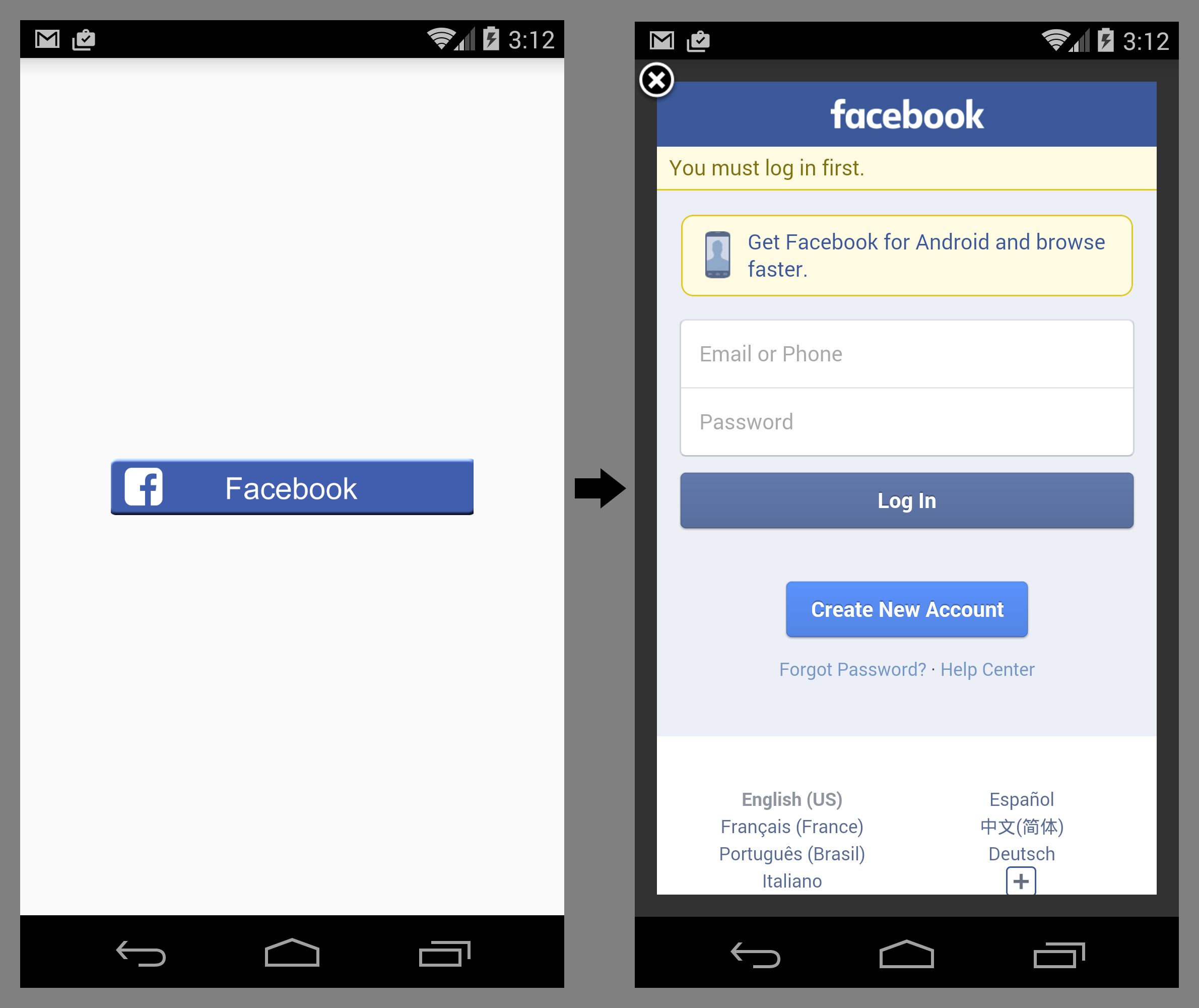 facebook mobile