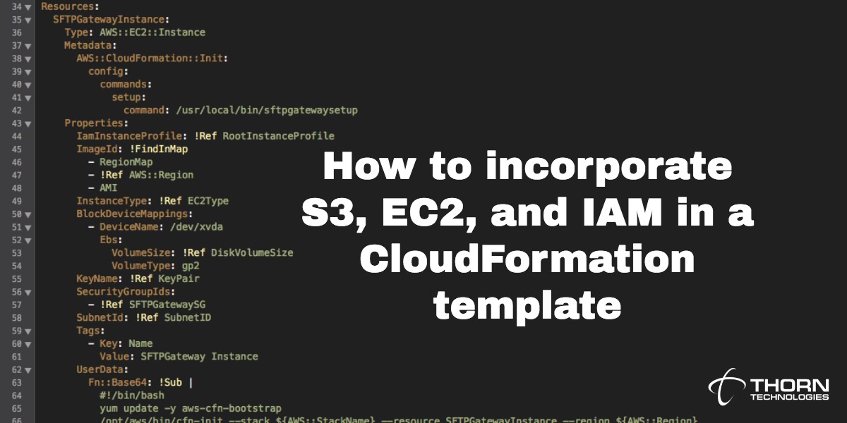 How to incorporate S3, EC2, and IAM in a CloudFormation template